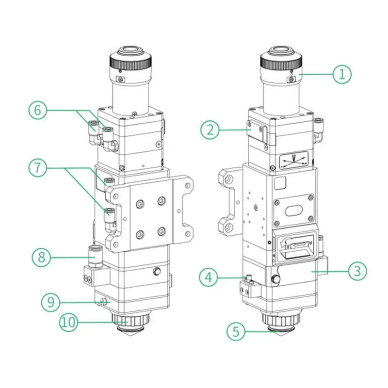 Fiber Cutting Head 3.3KW BT240 - đánh giá và giá Industrial Use Of Laser