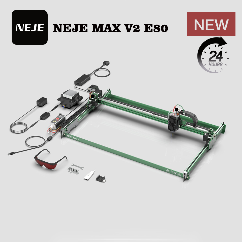 NEJE MAX V2 E80 80W 455nm Lase - đánh giá và giá Industrial Grade Laser