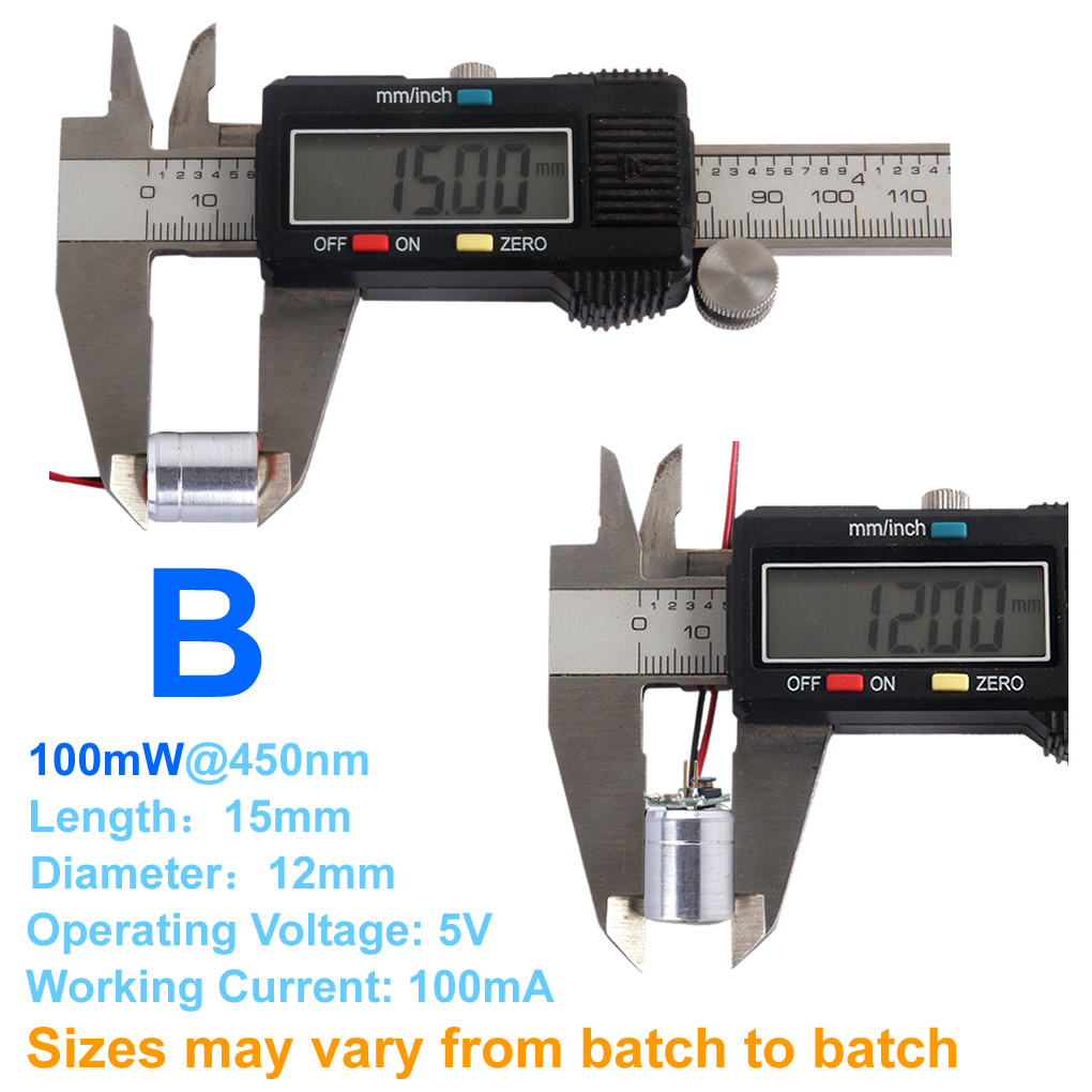 Diameter 12x15mm DC5V Green 60 - đánh giá và giá Diode Laser Module